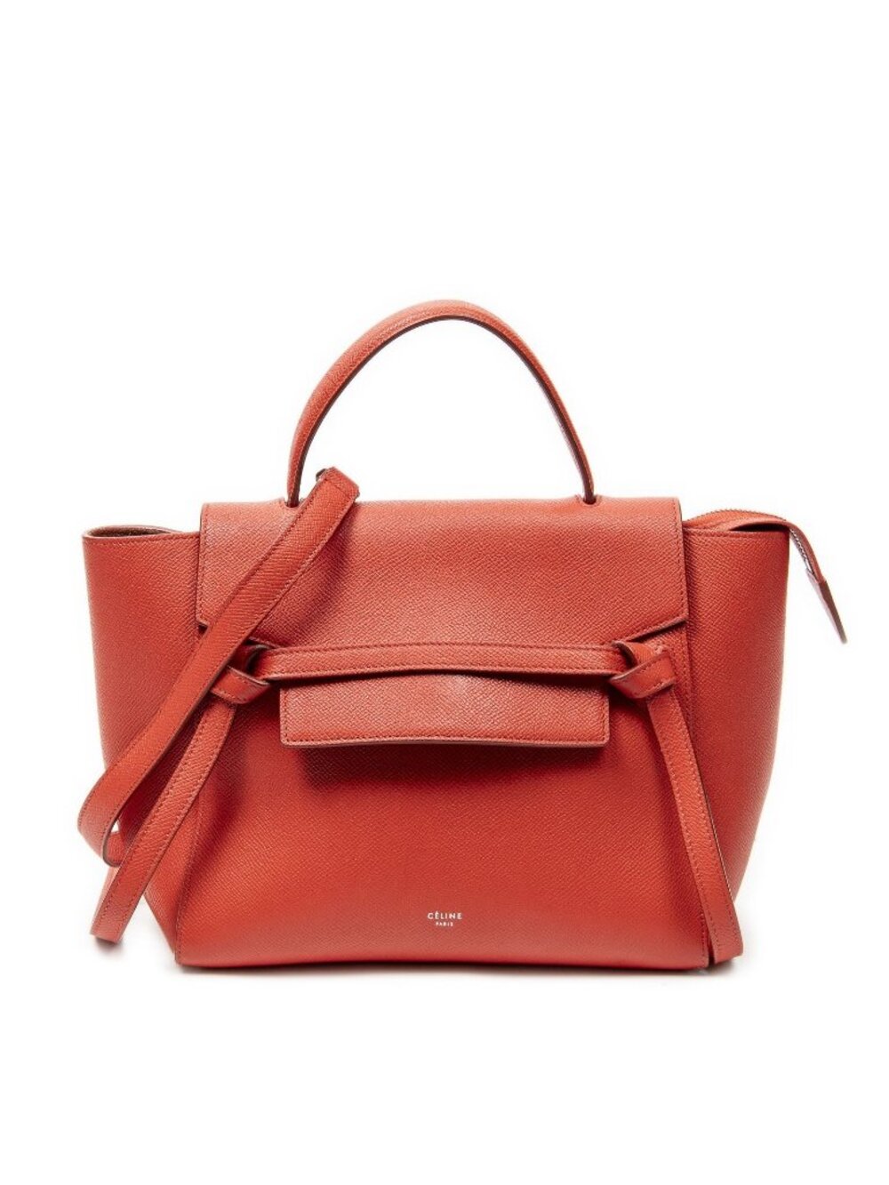 Celine Micro Belt Bag Red Grain Calfskin Leather